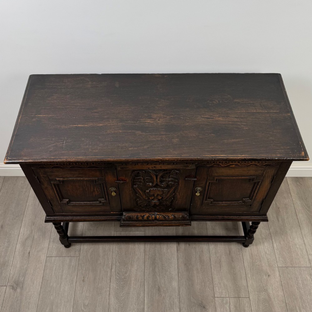  Antique 18th Century Fine Quality Carved Oak Cupboard View XI