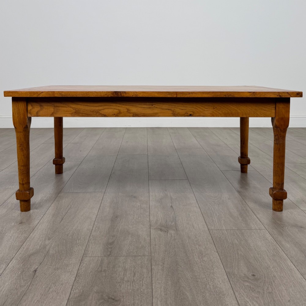 Antique 20th Century Good Quality Golden Oak Coffee Table 
