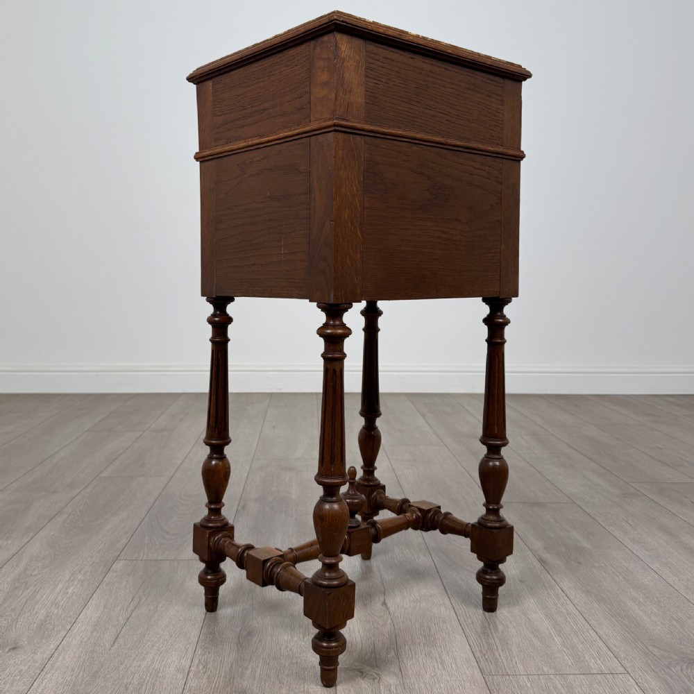 Antique 19th Century Pair Of French Bedside Cabinets In Oak  View VI
