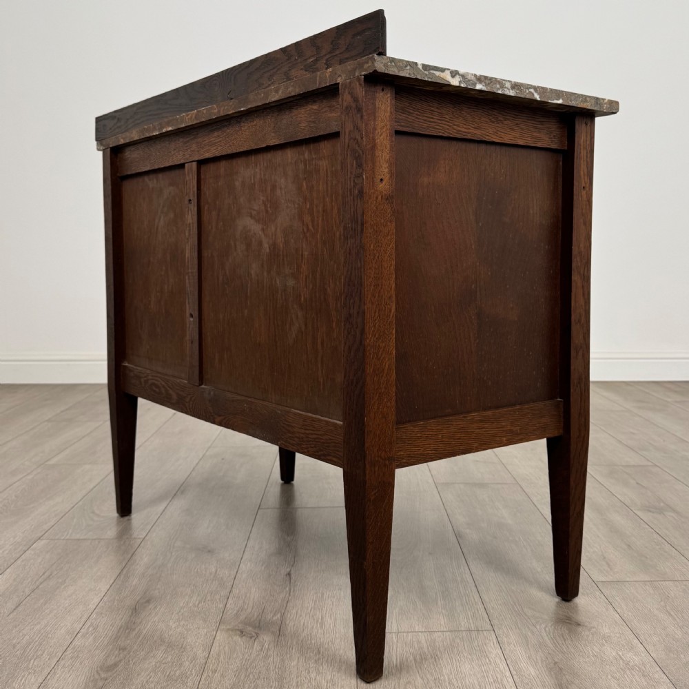 Antique 20th Century Marble Top Cupboard In Oak View VIII