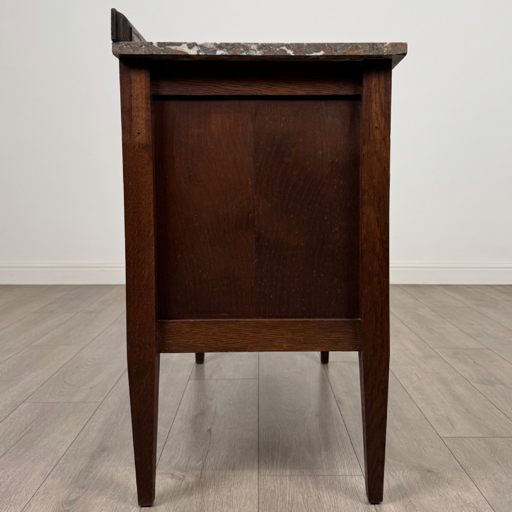 Antique 20th Century Marble Top Cupboard In Oak View IX