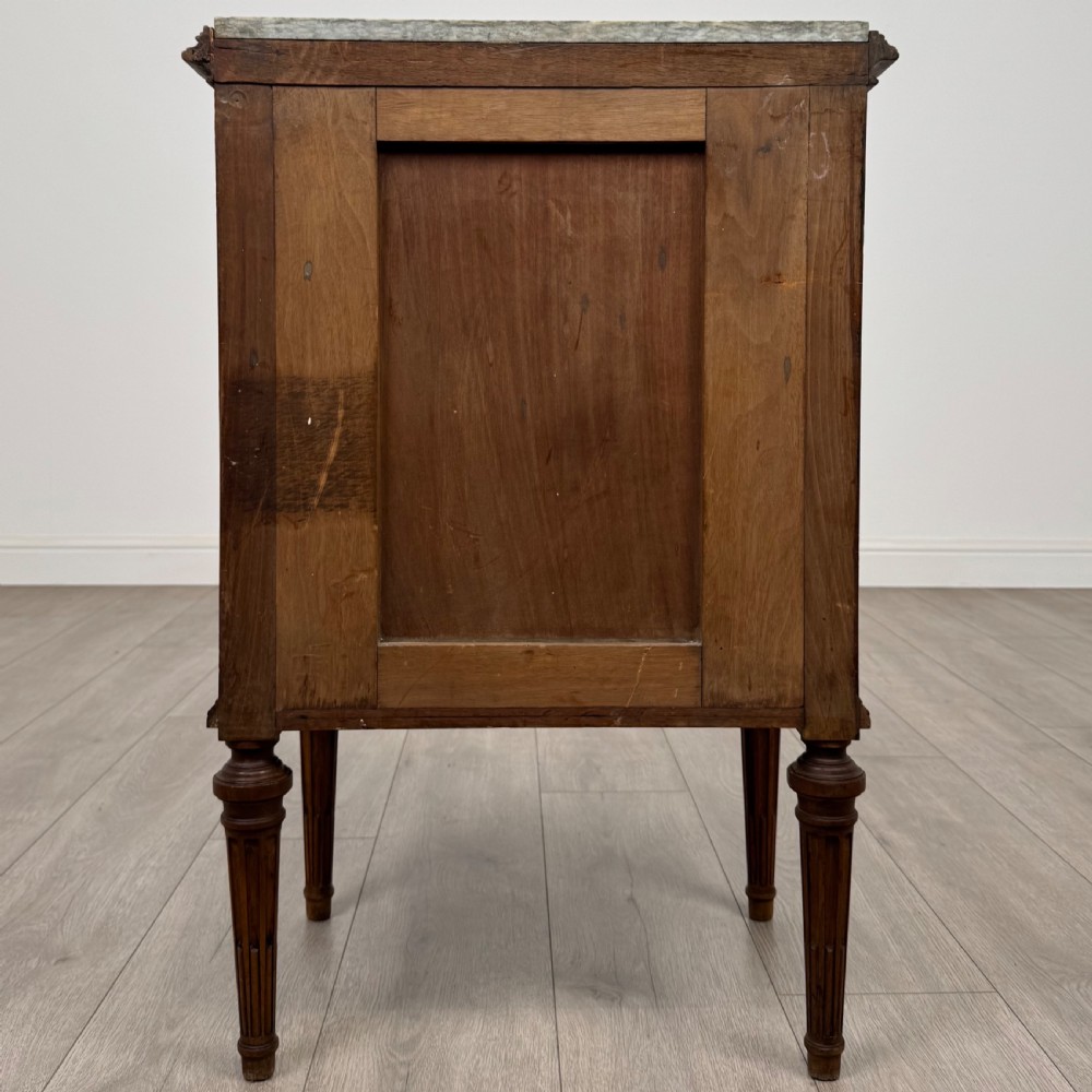 Antique 19th Century French Marble Top Cabinet In Walnut  View VII