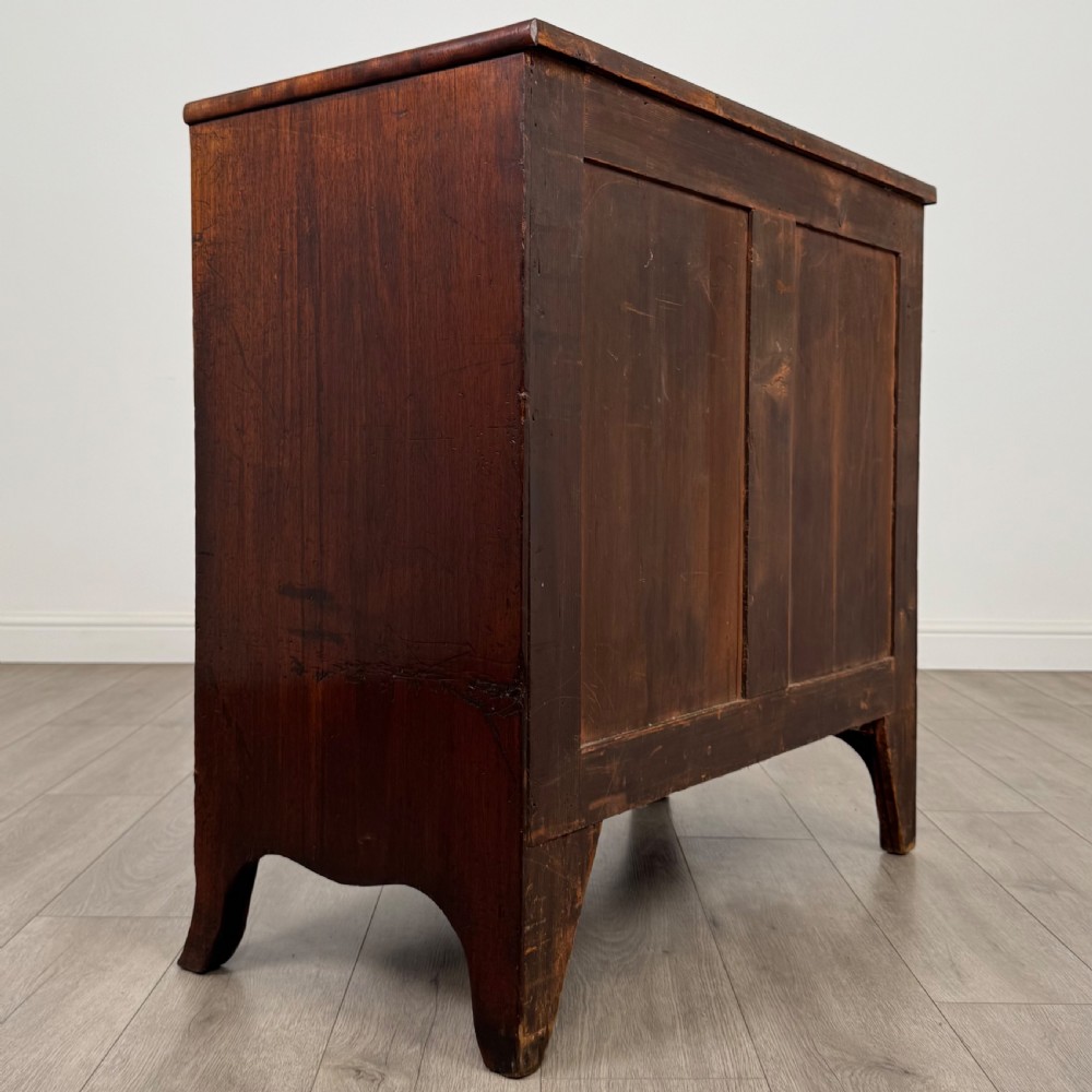Antique 18th Century Small Mahogany Bow Front Chest Of Drawers View V