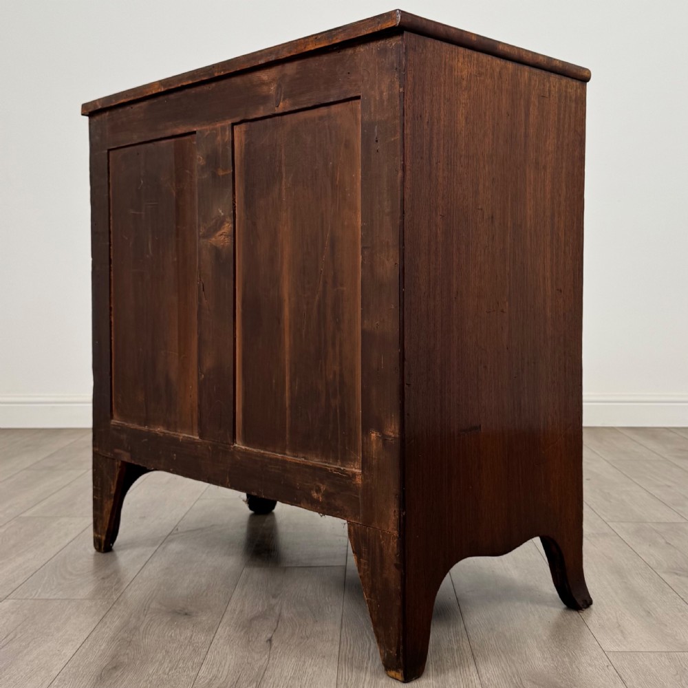 Antique 18th Century Small Mahogany Bow Front Chest Of Drawers View VII