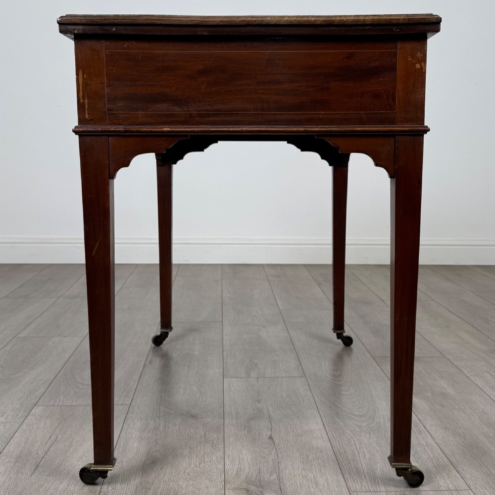 Antique 19th Century Good Quality Writing Table In Mahogany  View III