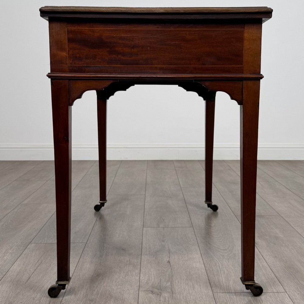 Antique 19th Century Good Quality Writing Table In Mahogany  View VII