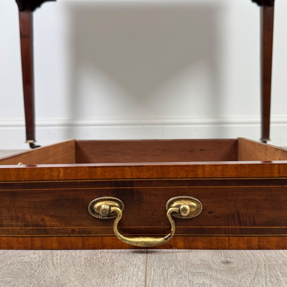 Antique 19th Century Good Quality Writing Table In Mahogany  View XI