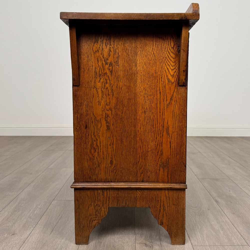  Antique 20th Century Arts & Crafts Style Oak Chest Of Drawers  View III