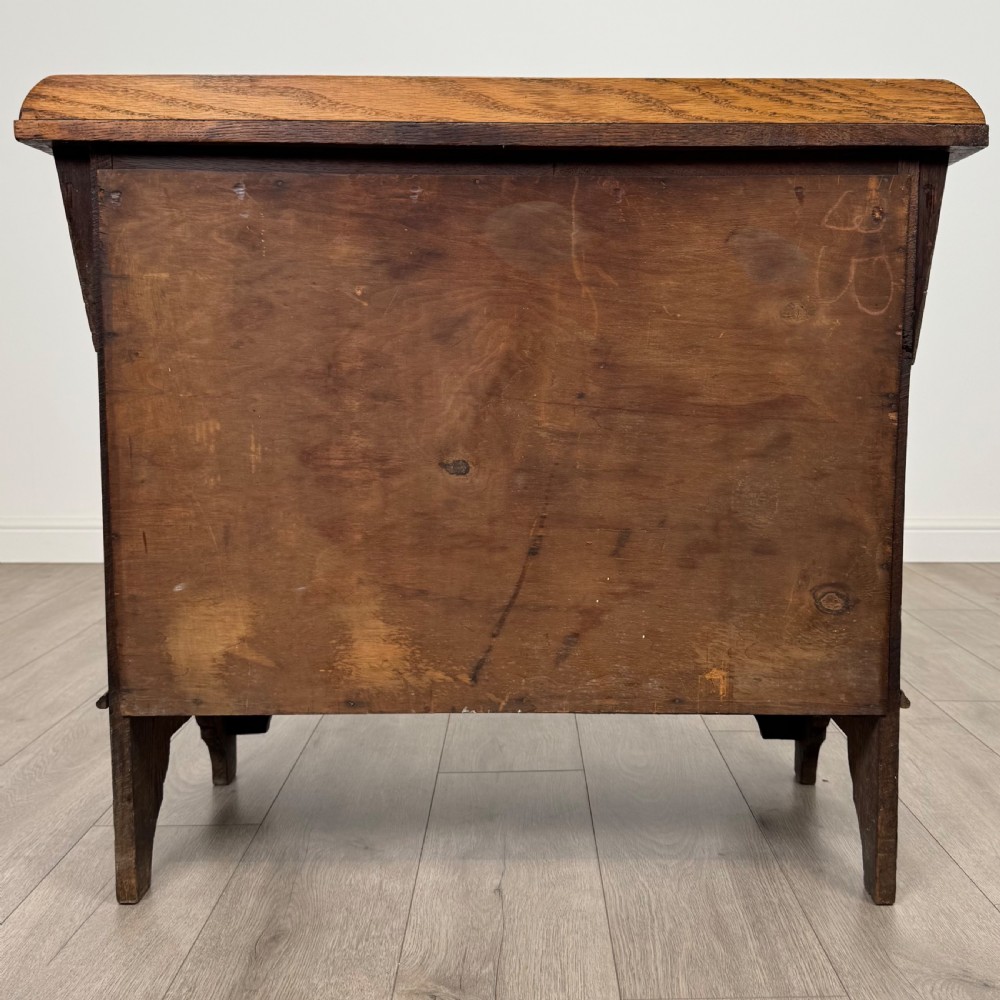 Antique 20th Century Arts & Crafts Style Oak Chest Of Drawers  View VI