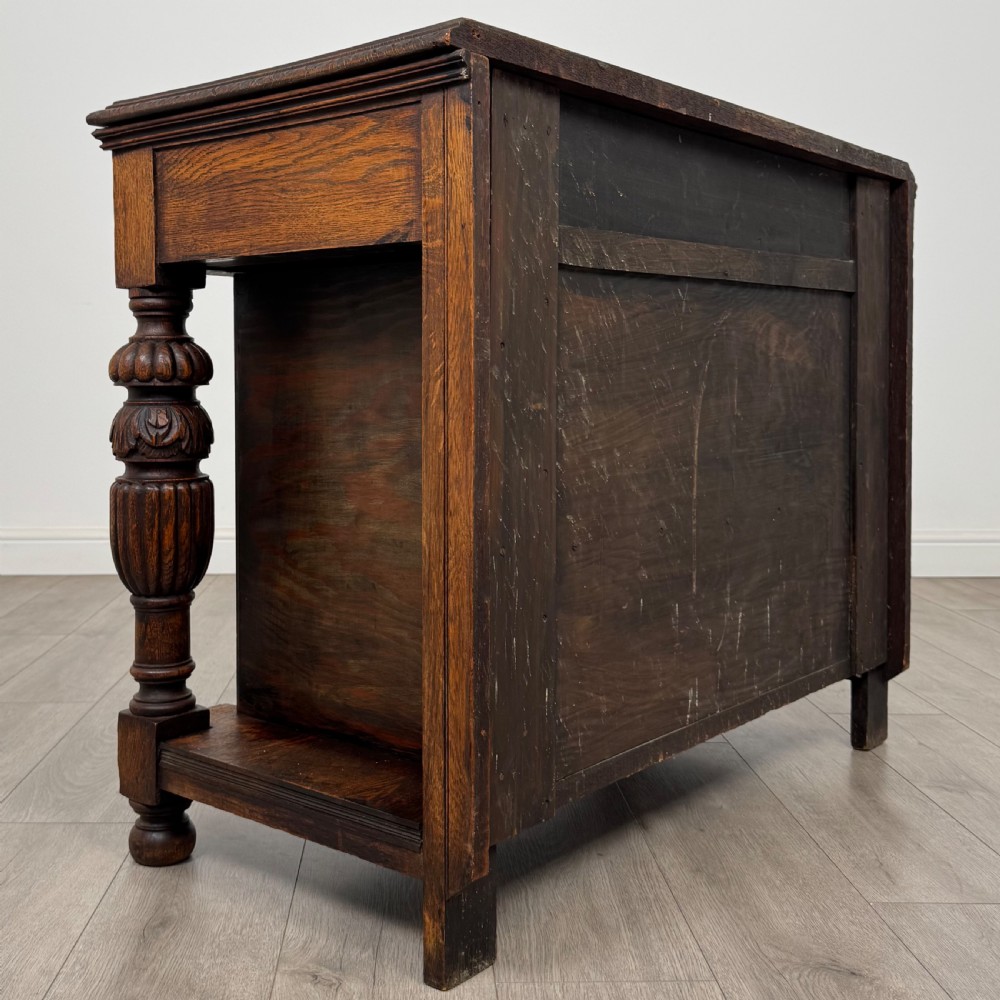Antique 19th Century Green Man Cupboard In Oak View VI