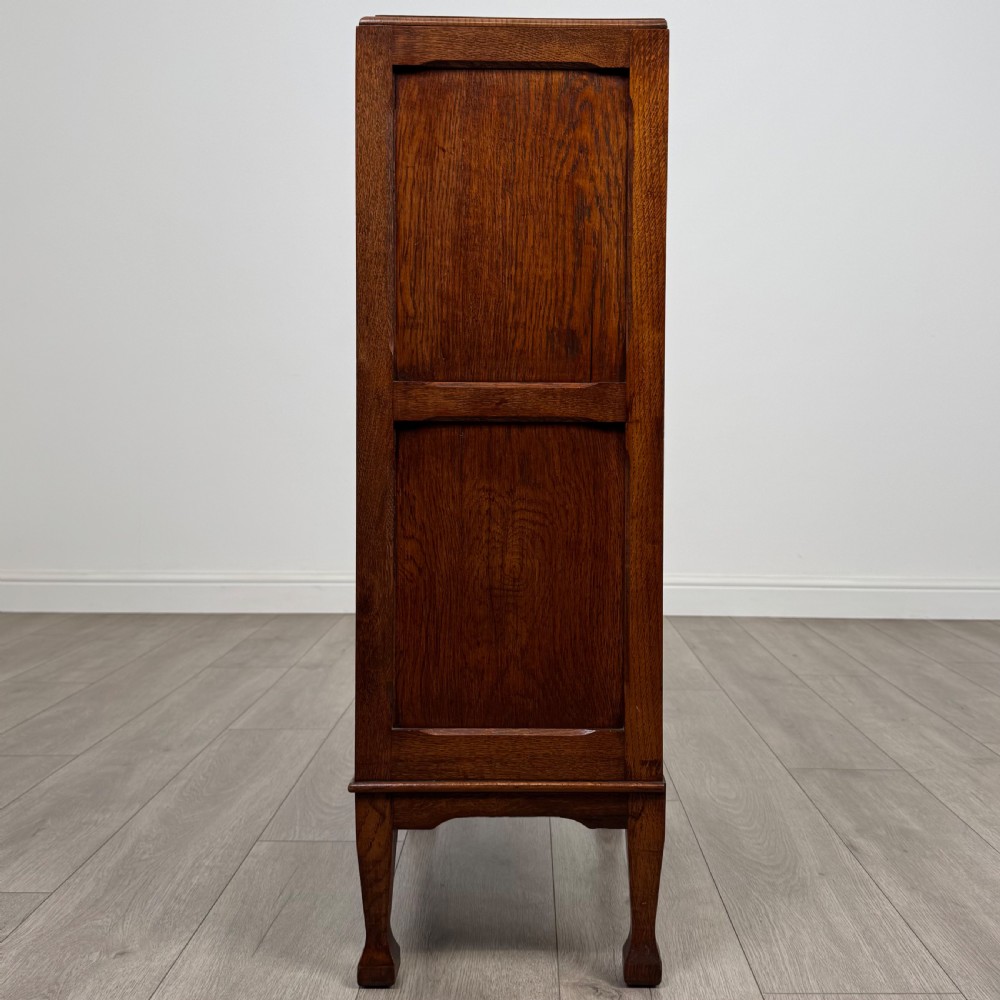 Antique 20th Century Good Quality Small Oak Cabinet  View IV
