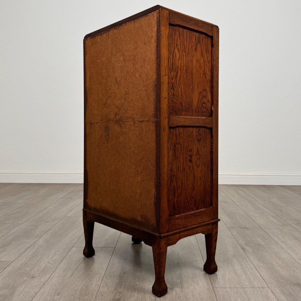 Antique 20th Century Good Quality Small Oak Cabinet  View VII