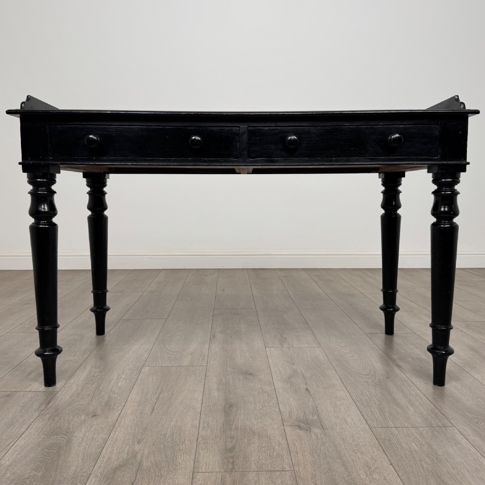 Antique 19th Century Fine Quality Ebonised Writing Table 