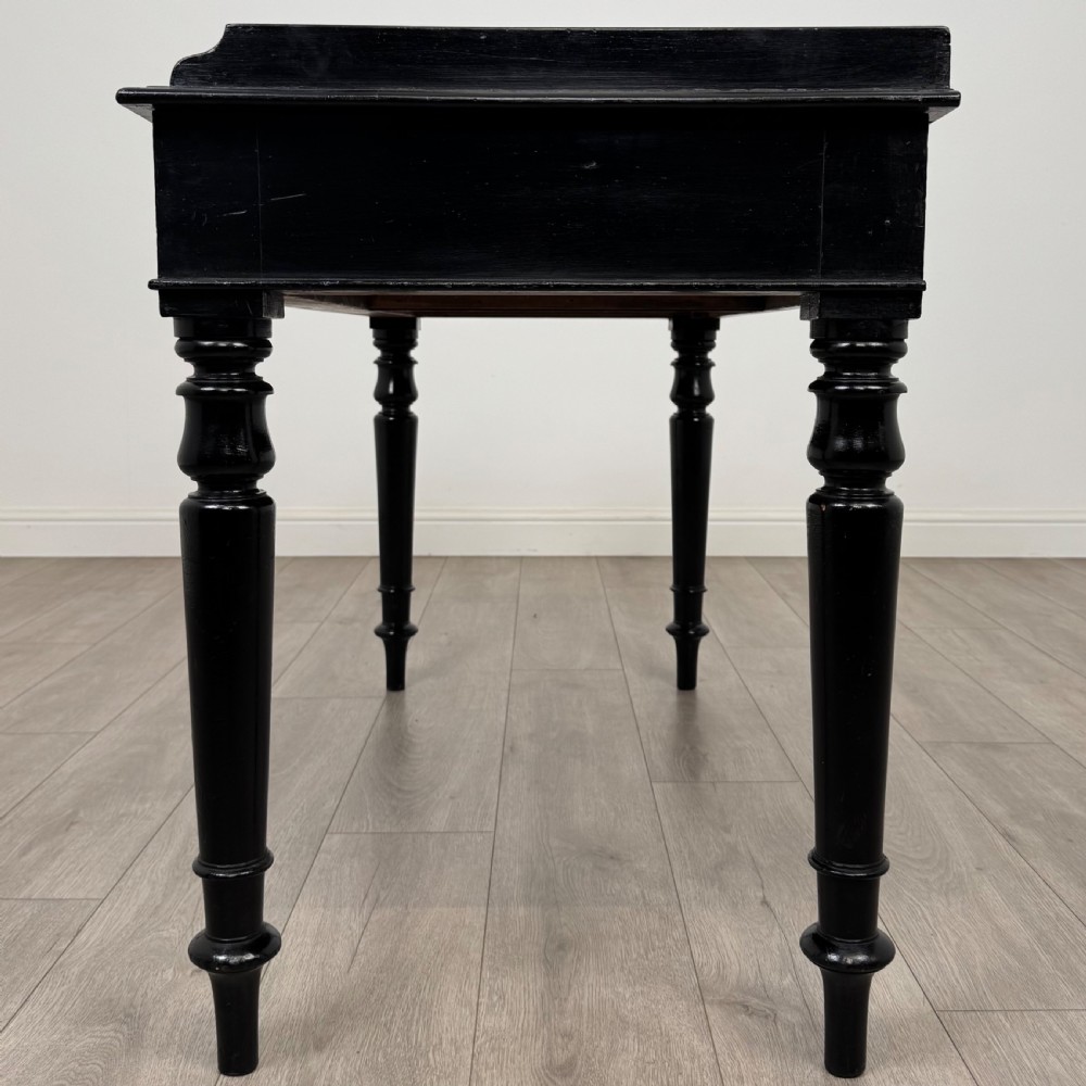 Antique 19th Century Fine Quality Ebonised Writing Table  View III