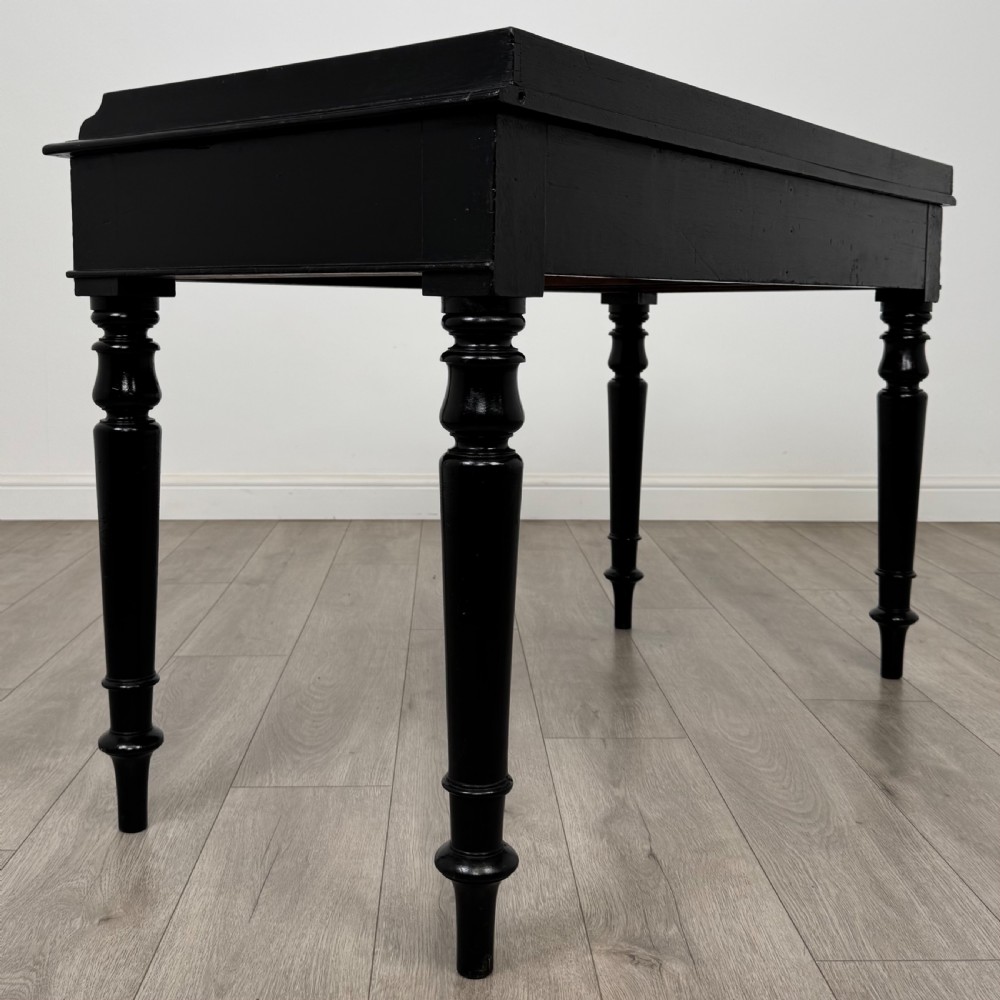 Antique 19th Century Fine Quality Ebonised Writing Table  View IV