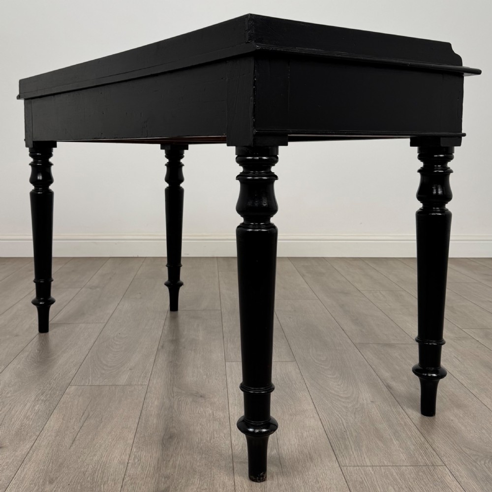 Antique 19th Century Fine Quality Ebonised Writing Table  View VI