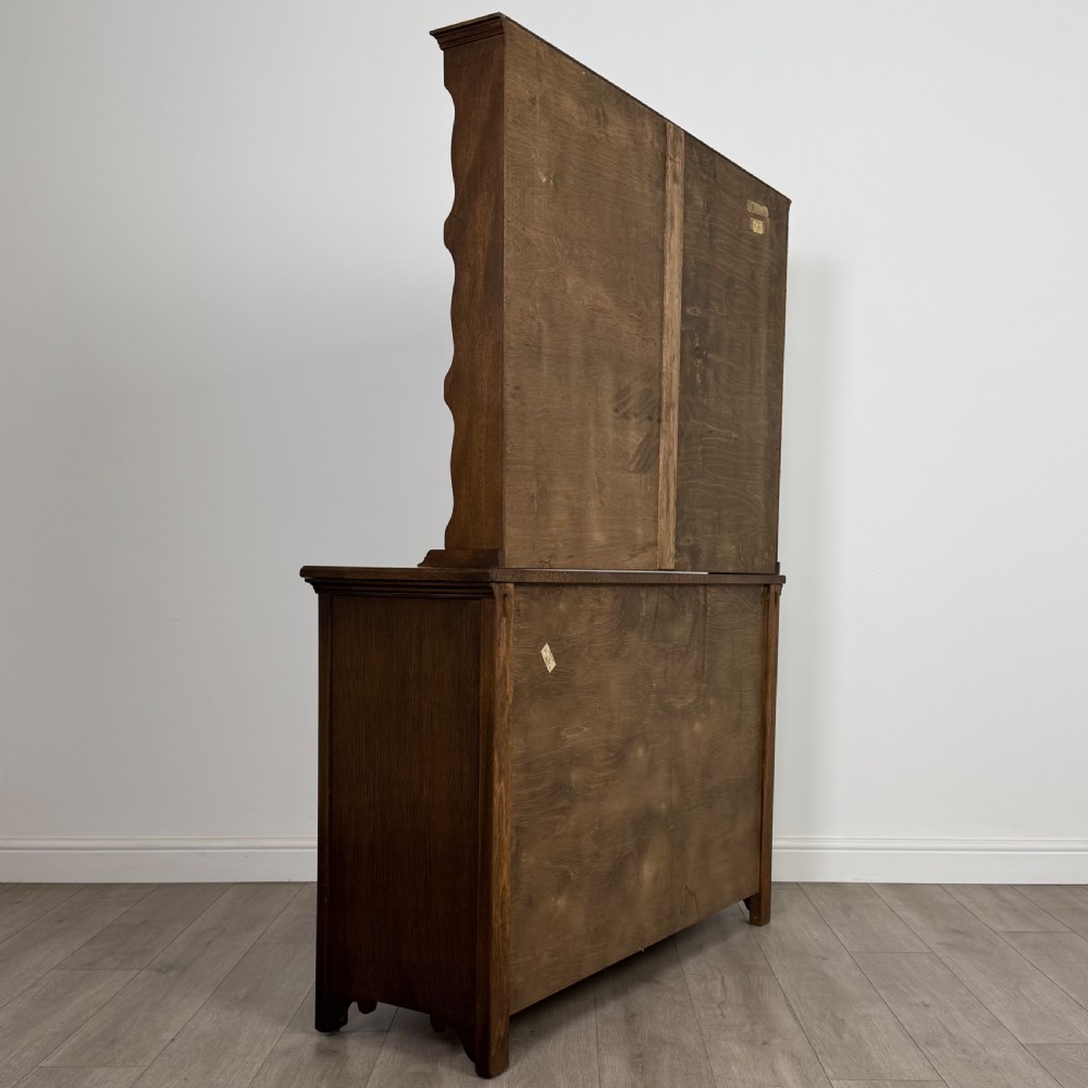 Antique 20th Century Good Quality Dresser In Oak View V