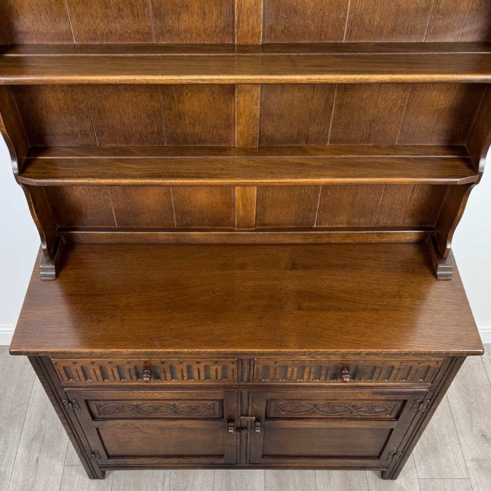 Antique 20th Century Good Quality Dresser In Oak View X