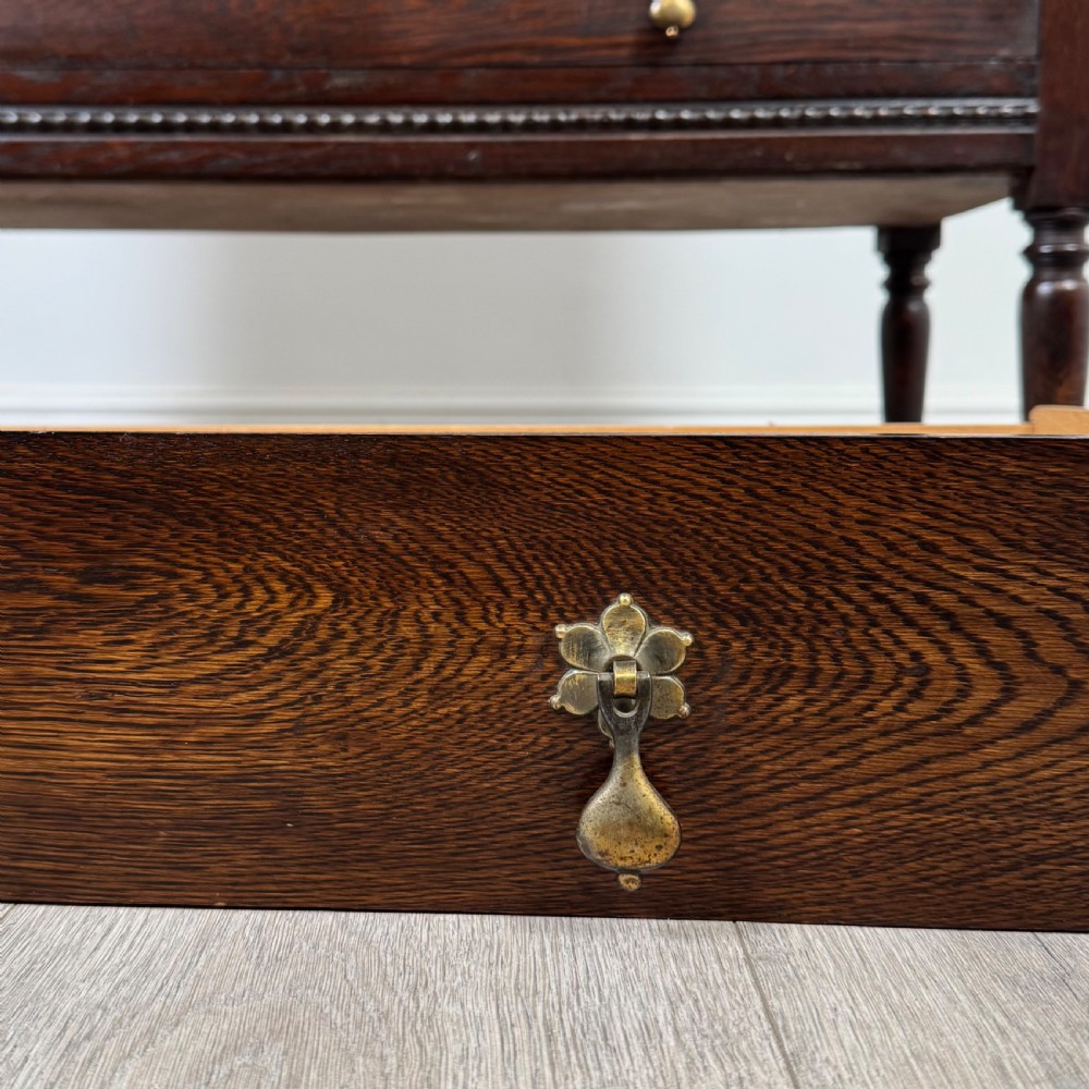 Antique 20th Century Good Quality Chest Of Drawers In Oak View XII