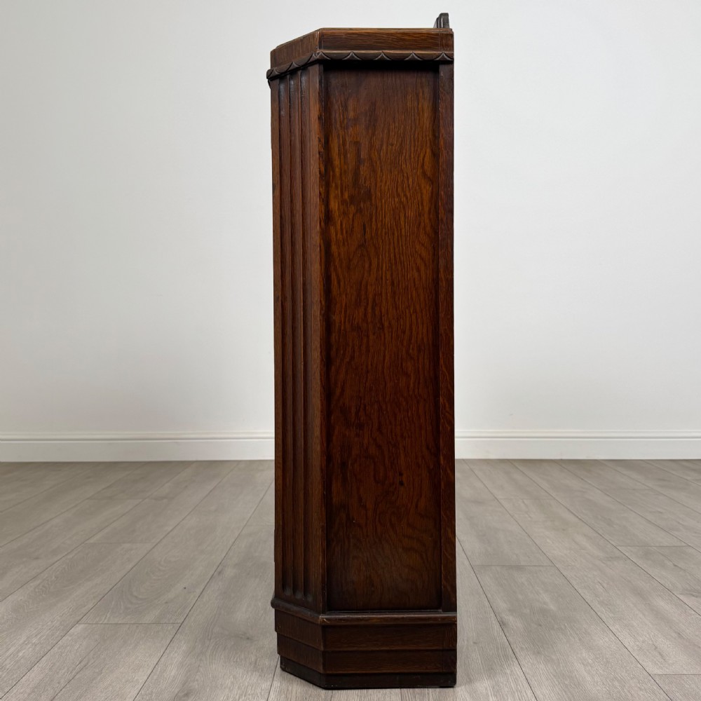 Antique 20th Century Display Cabinet In Oak  View VI