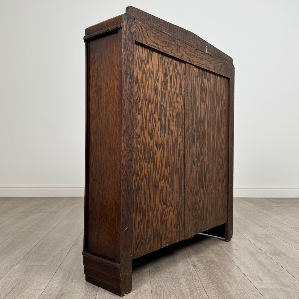 Antique 20th Century Display Cabinet In Oak  View VII