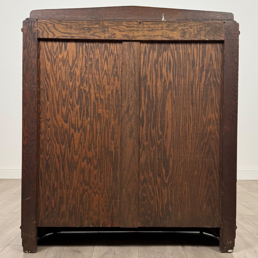 Antique 20th Century Display Cabinet In Oak  View VIII