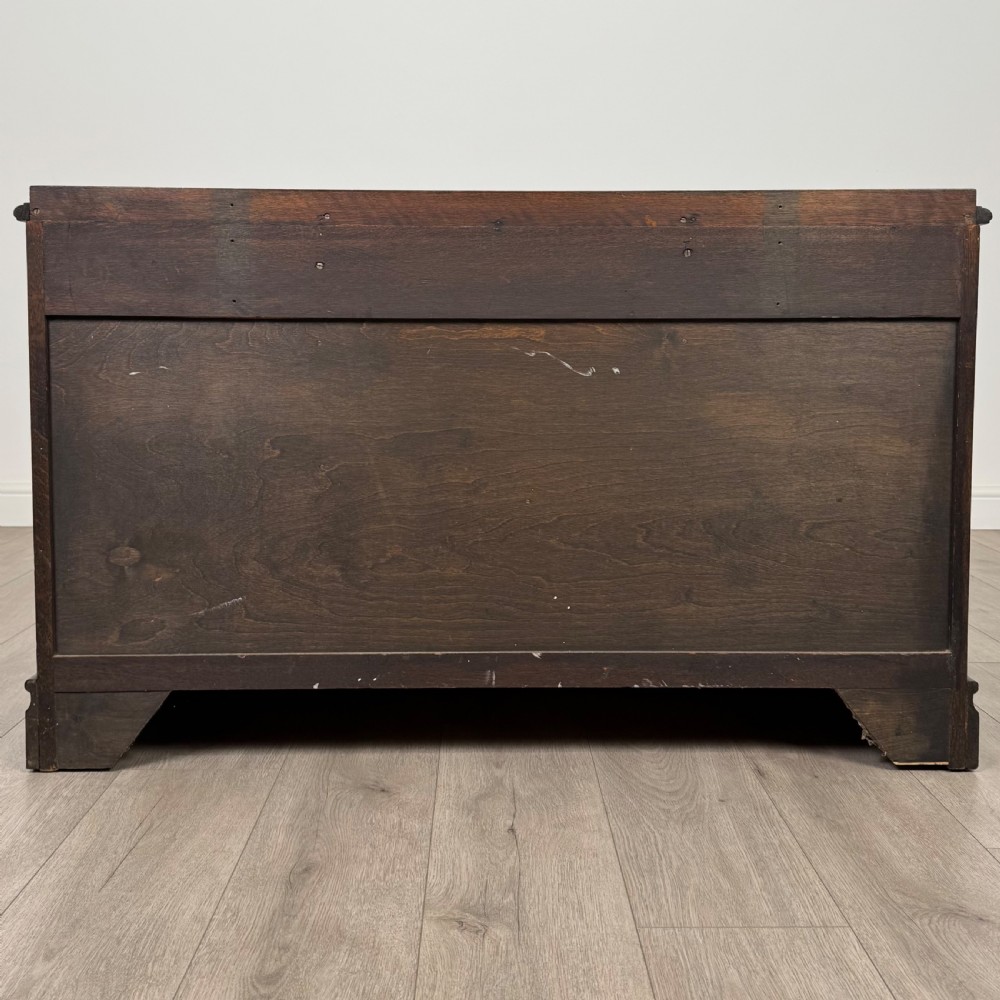 Antique 20th Century Low Chest Of Drawers In Oak View VI