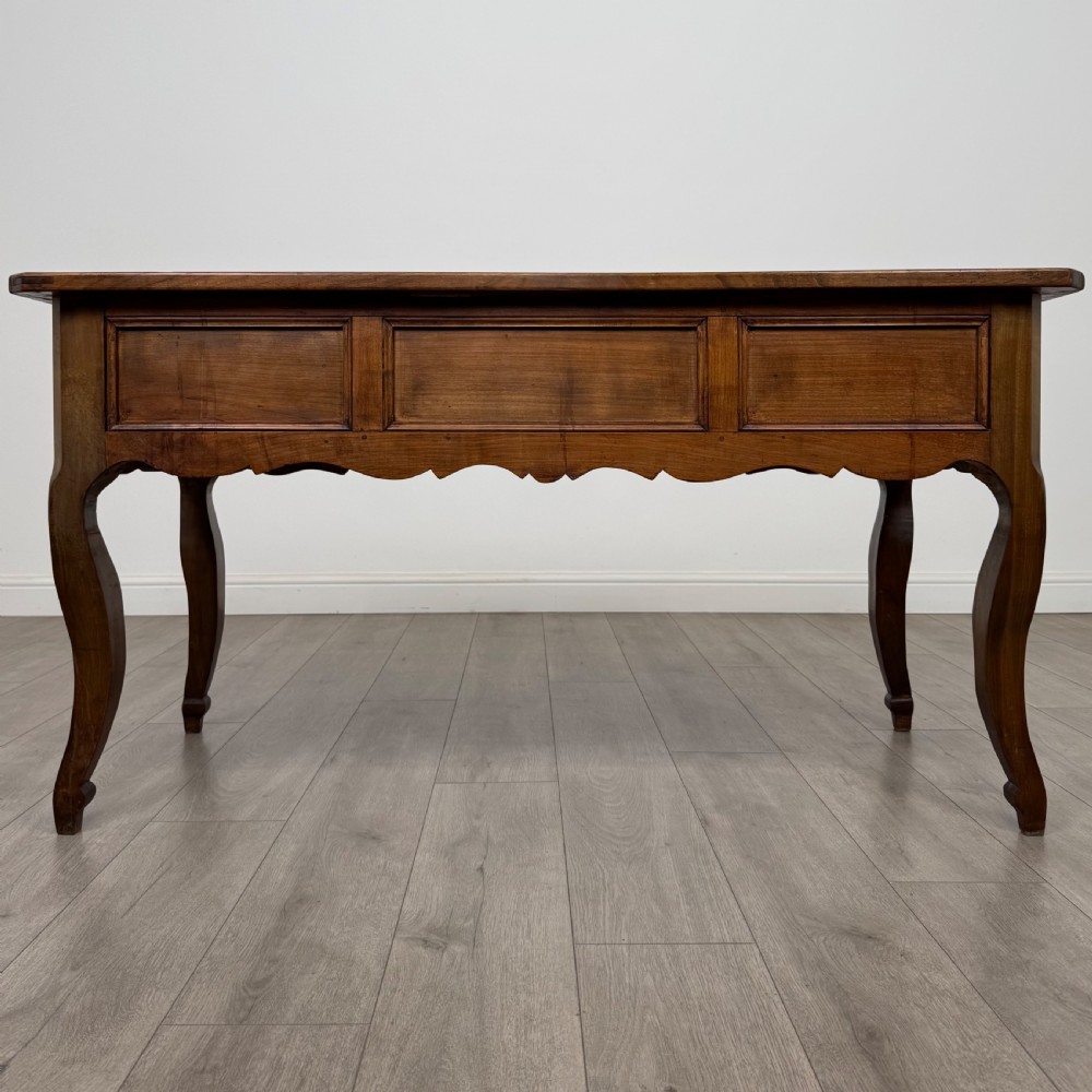  Antique 20th Century French Writing Table In Walnut  View VI
