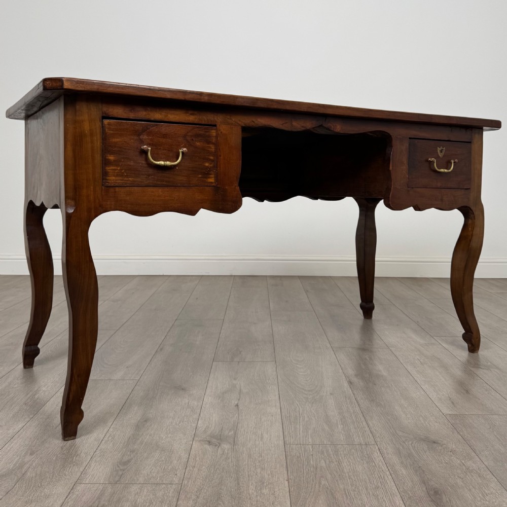 Antique 20th Century French Writing Table In Walnut  View IX