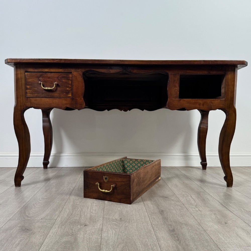  Antique 20th Century French Writing Table In Walnut  View XI