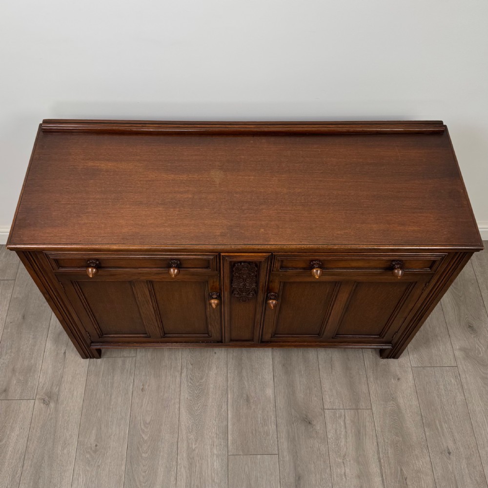 Antique 20th Century Good Quality Sideboard In Oak  View XI