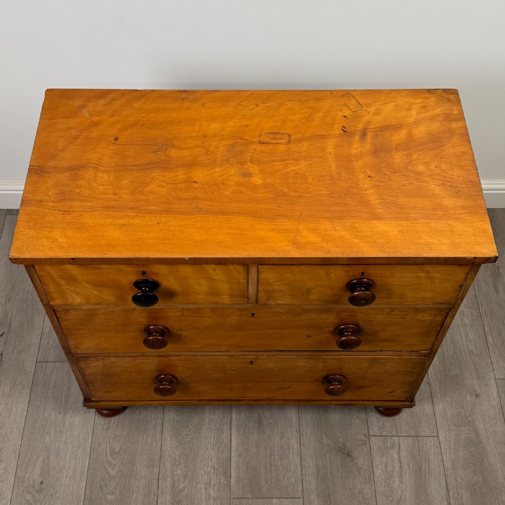 Antique 19th Century Chest Of Drawers In Satinwood  View XI