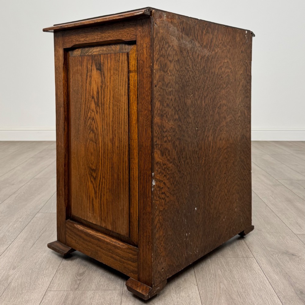 Antique 20th Century Good Quality Small Oak Chest Of Drawers  View IV
