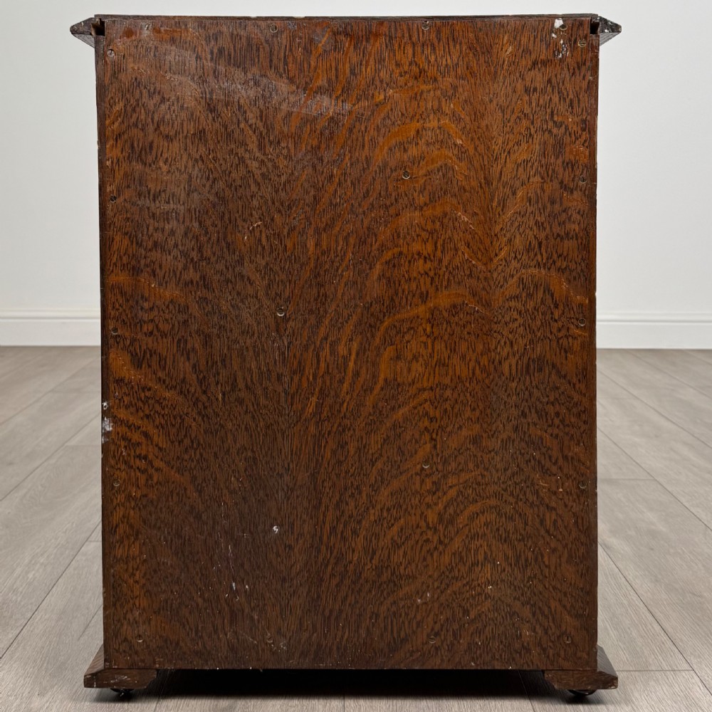 Antique 20th Century Good Quality Small Oak Chest Of Drawers  View V