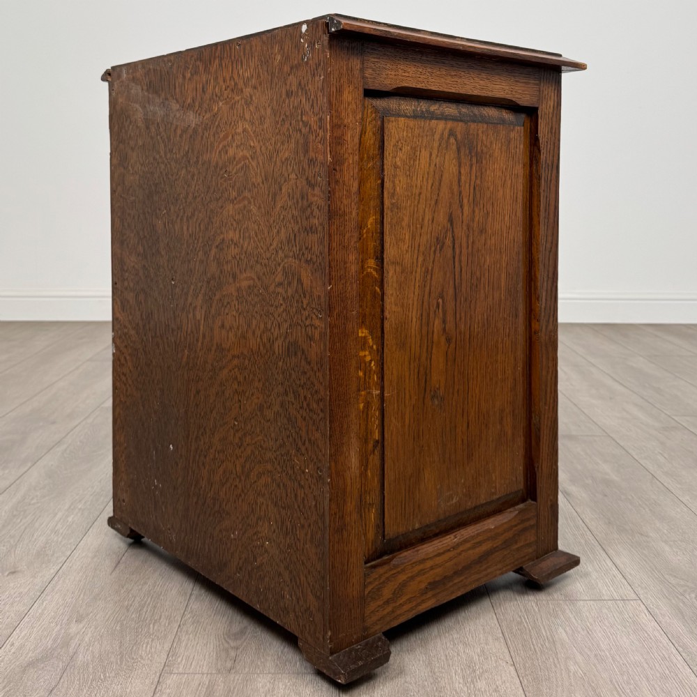 Antique 20th Century Good Quality Small Oak Chest Of Drawers  View VI