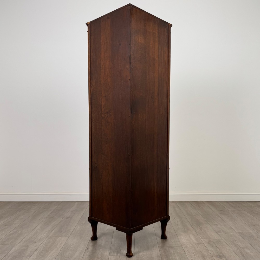 Antique 20th Century Fine Quality Corner Cabinet In Oak View V
