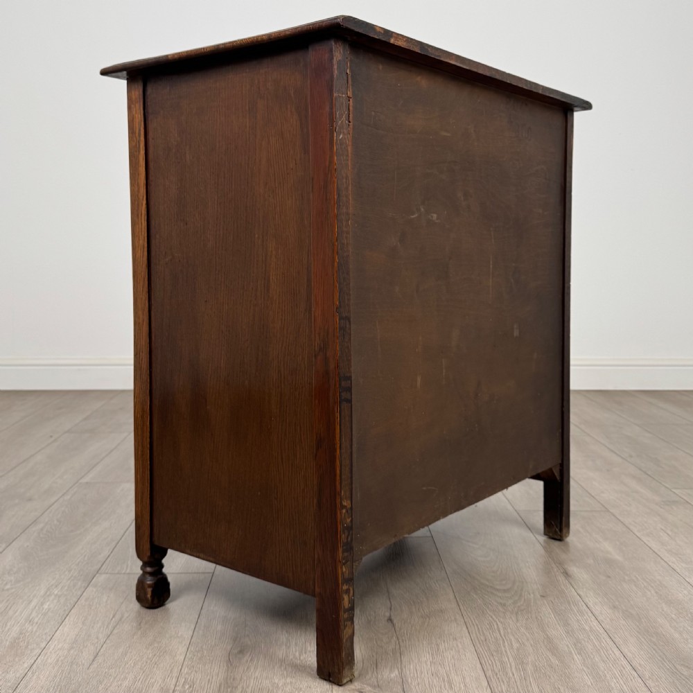 Antique 19th Century Small Chest Of Drawers In Oak View V