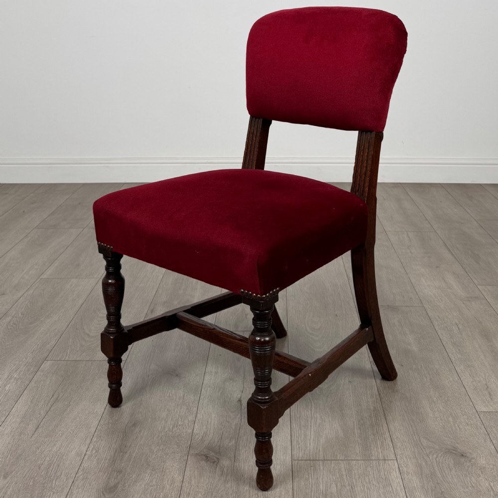Antique 20th Century Set Of 4 Oak Dining Chairs  View III