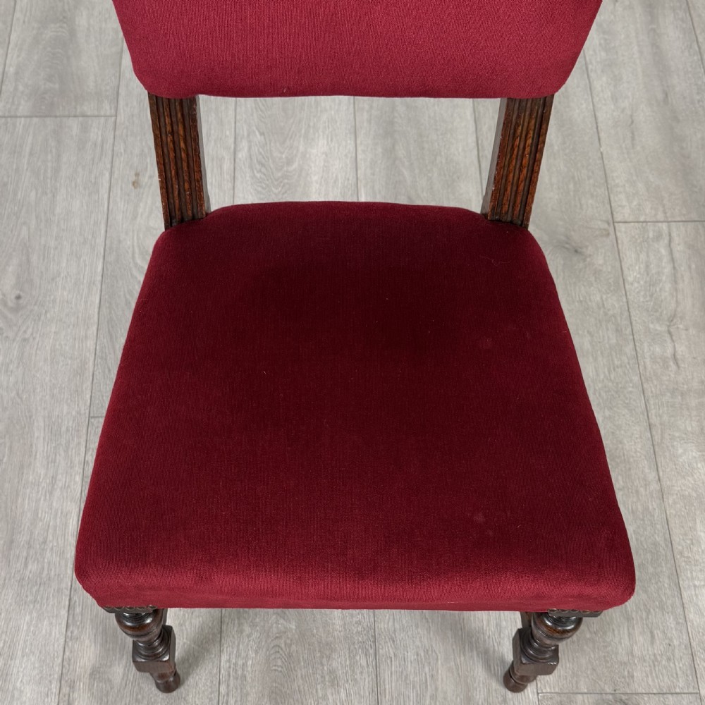 Antique 20th Century Set Of 4 Oak Dining Chairs  View VII