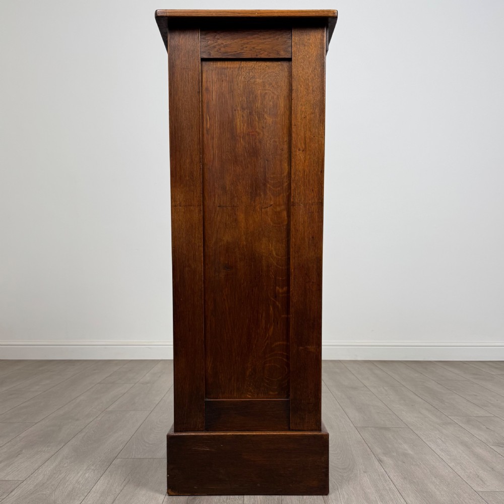  Antique 20th Century Good Quality Tambour Cabinet In Oak View VIII