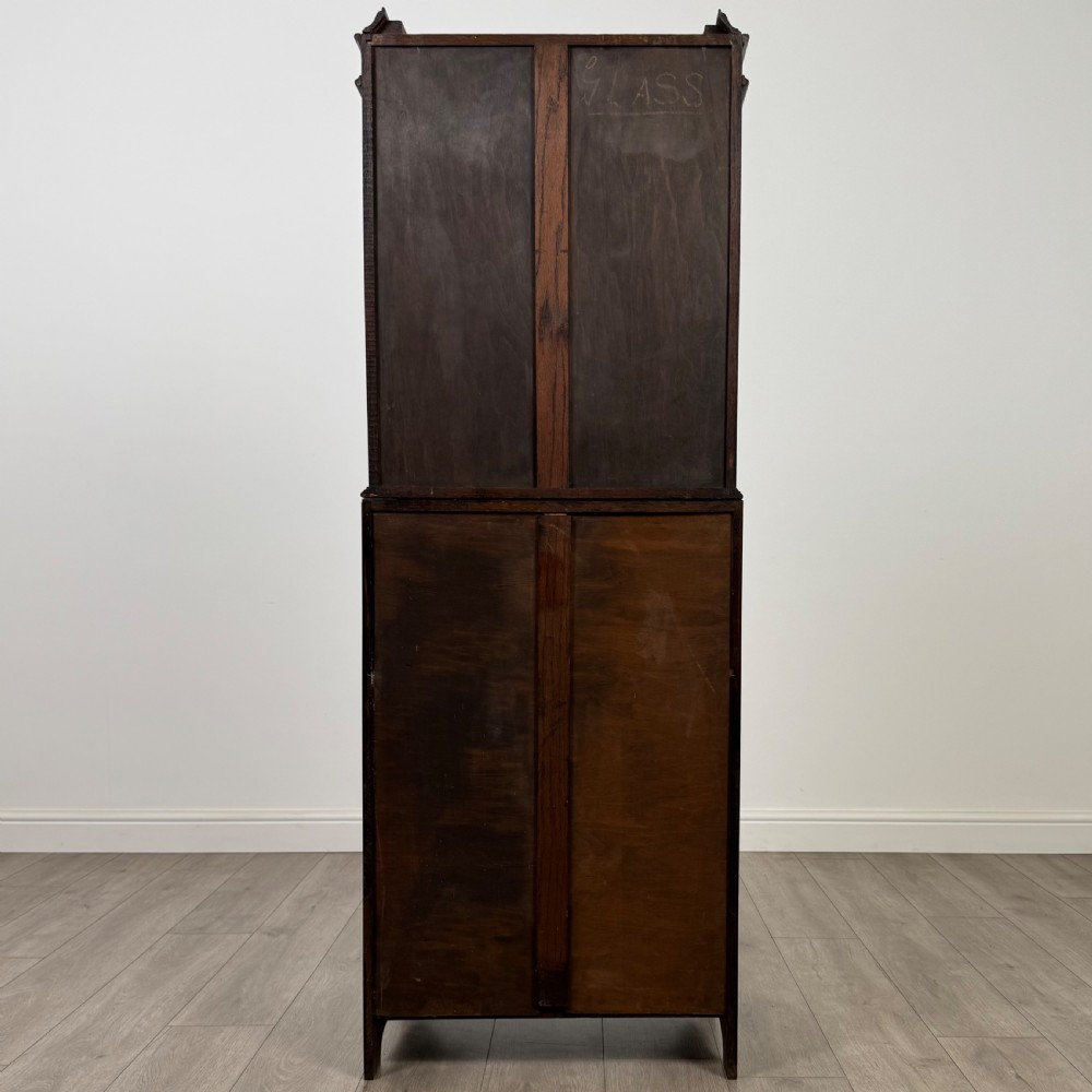 Antique 20th Century Small Oak Bureau Bookcase View VII