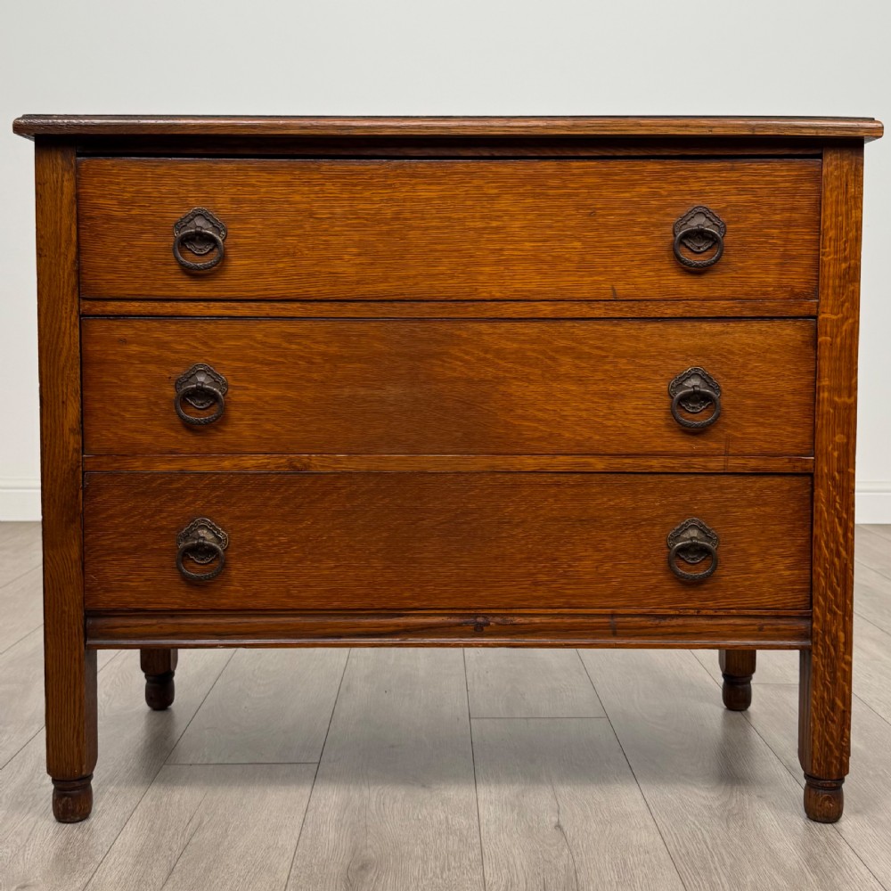 Antique 20th Century Chest Of Drawers In Oak