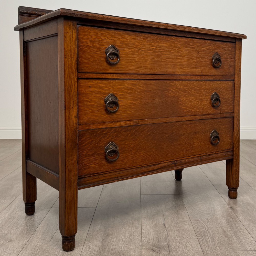 Antique 20th Century Chest Of Drawers In Oak View IX