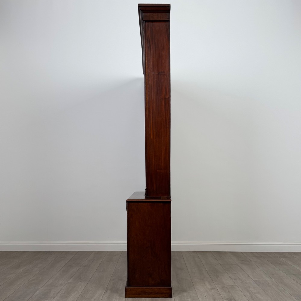 Antique 19th Century Good Quality Open Bookcase In Mahogany  View VI