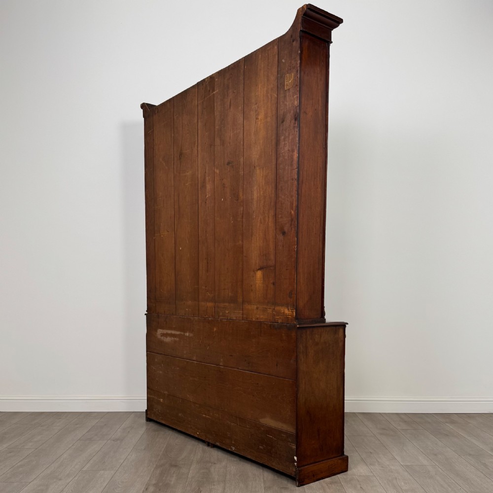 Antique 19th Century Good Quality Open Bookcase In Mahogany  View IX