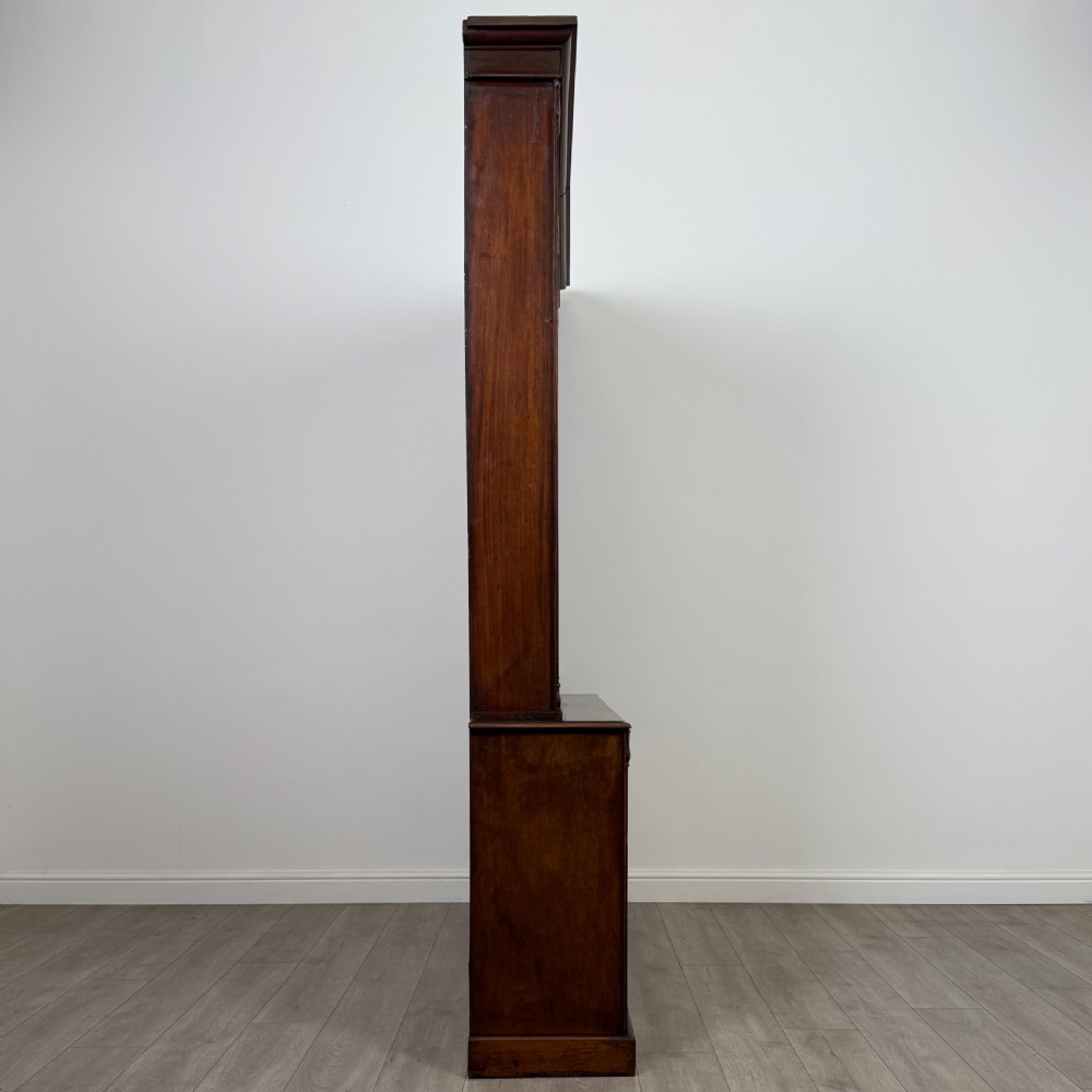 Antique 19th Century Good Quality Open Bookcase In Mahogany  View X