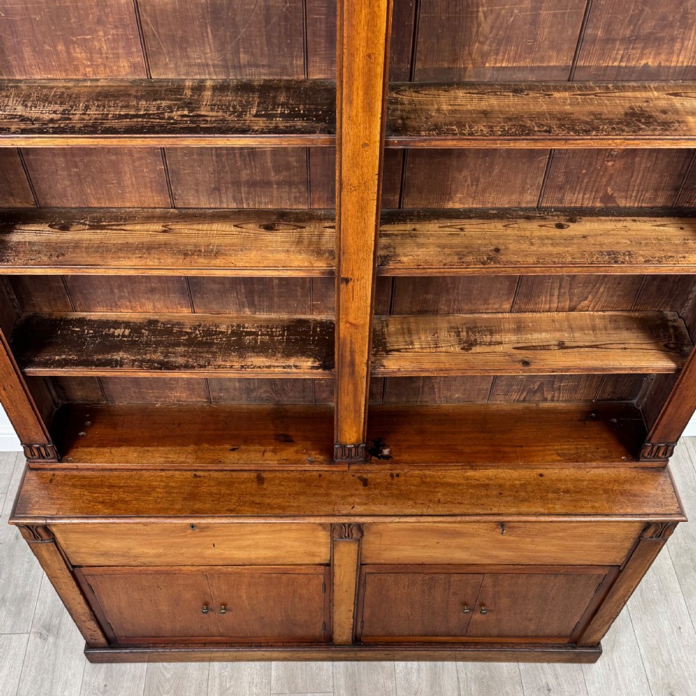 Antique 19th Century Good Quality Open Bookcase In Mahogany  View XII