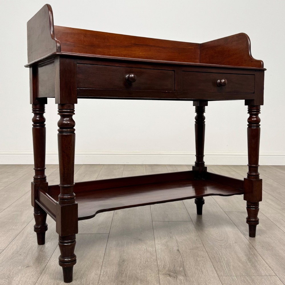  Antique 19th Century Washstand In Mahogany View VIII
