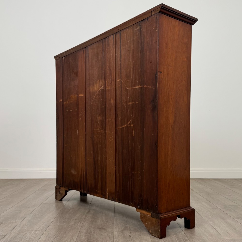 Antique 20th Century Glazed Display Cabinet In Walnut  View IX