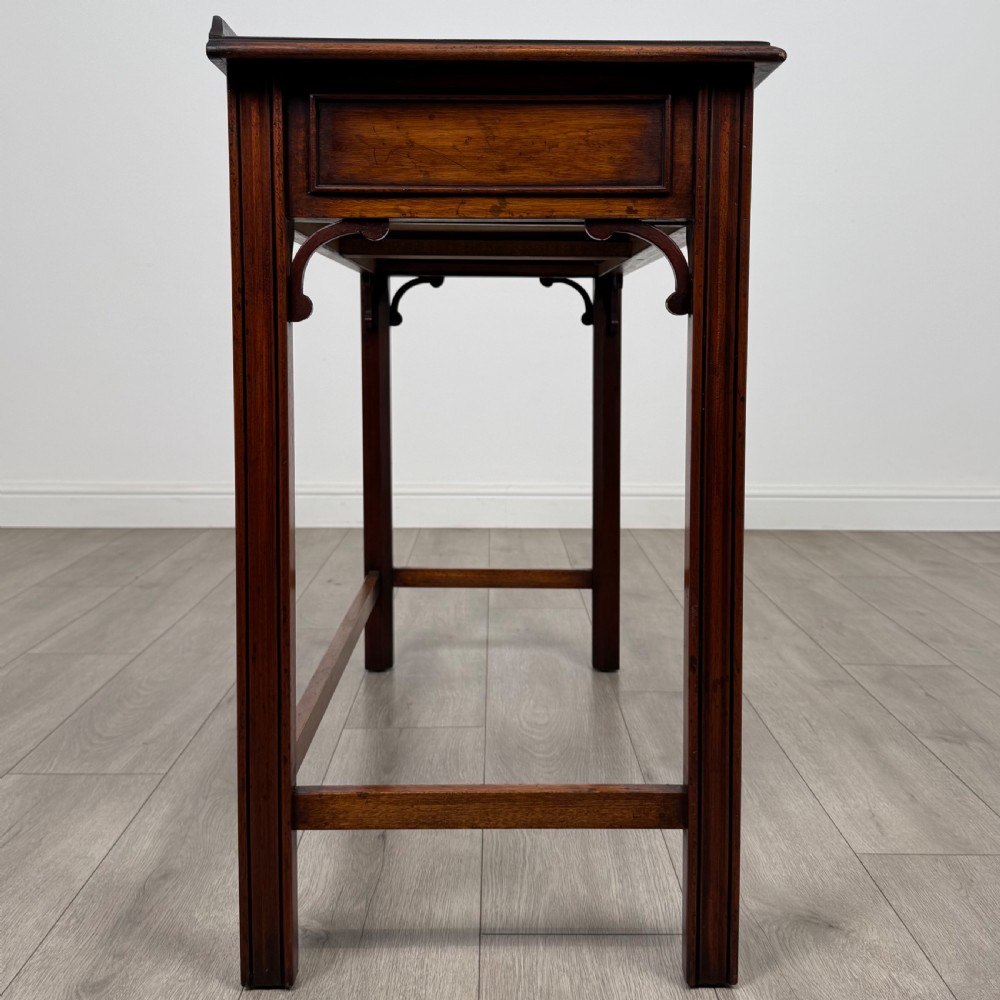 Antique 20th Century Good Quality Writing Table In Mahogany  View VII